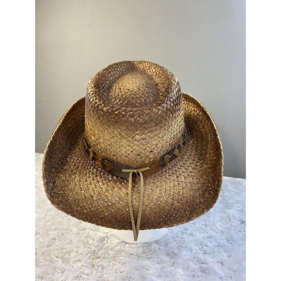Shyanne Straw Hat Western Country Girl OS Wear It. Mean It. Concert Ready - Picture 3 of 12